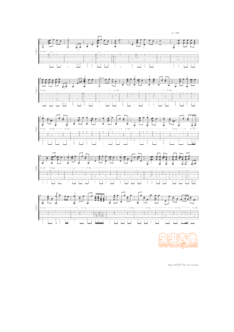郑成河吉他谱,郑成河吉他谱flaming